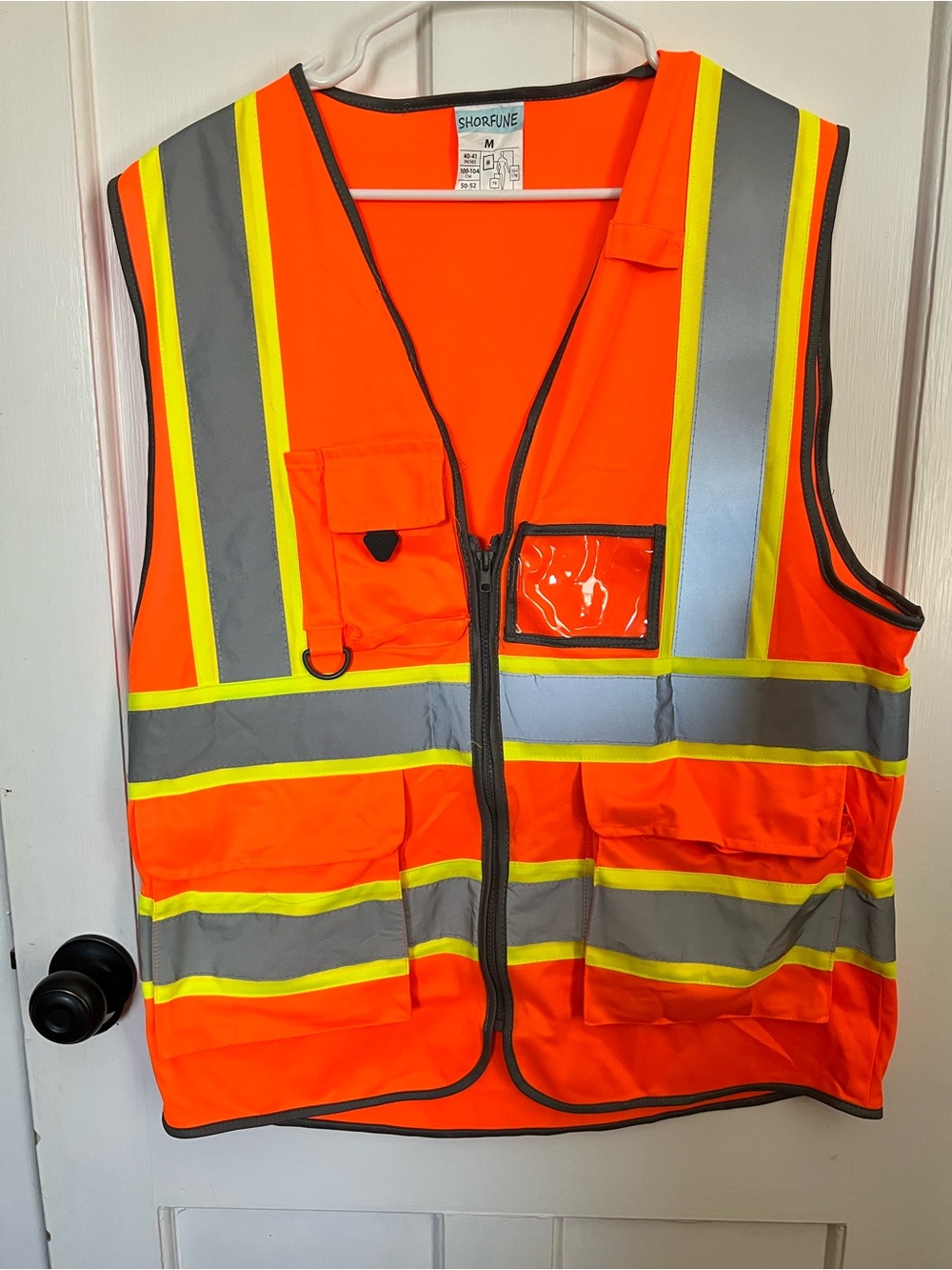 High-Visibility Safety Vest in Orange